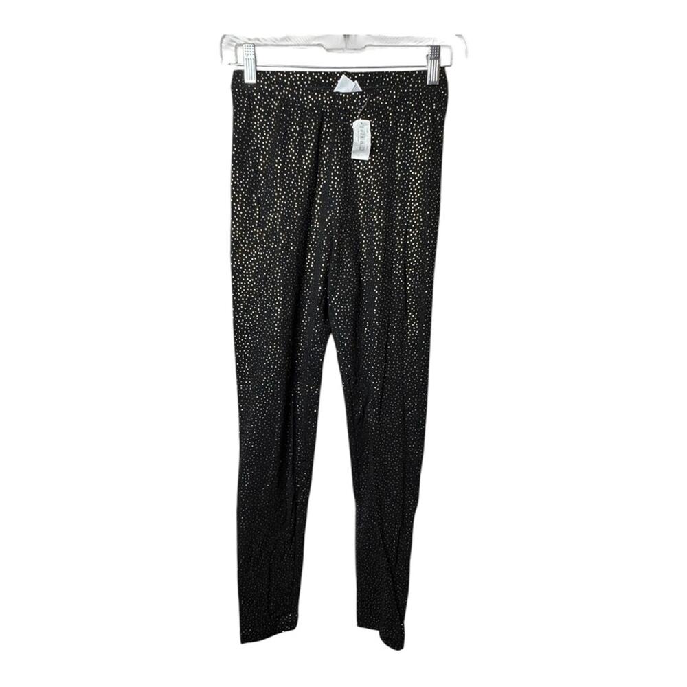 Old Navy Women’s Athletic Sporty Workout  Black and Glitter Leggings Sz S